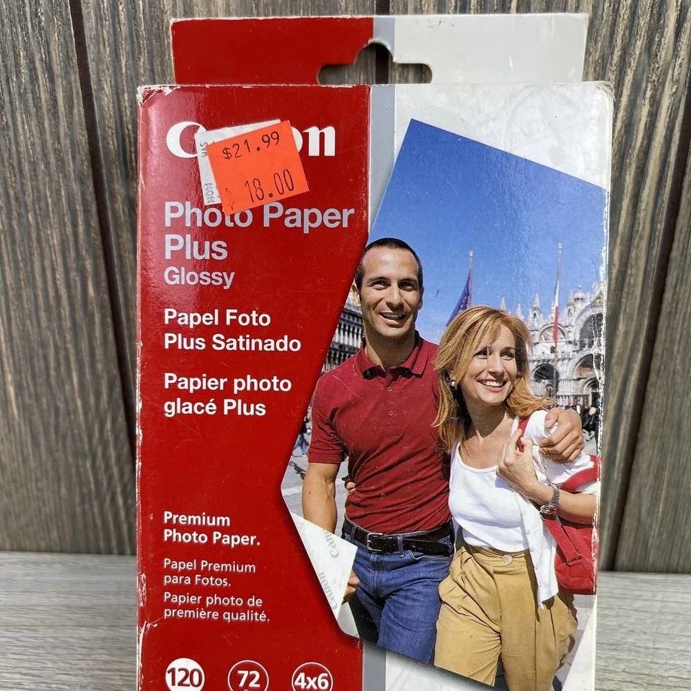 Canon 4x6 Photo Paper Plus Glossy 120 Sheets for inkjet